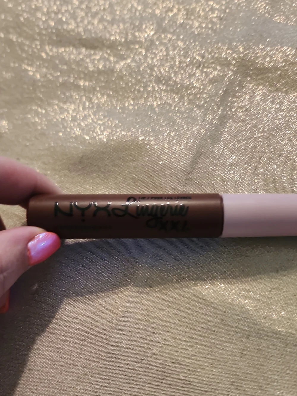 NYX Lingerie XXL Mascara Tube - Brown with Pink Cap Deep Mesh